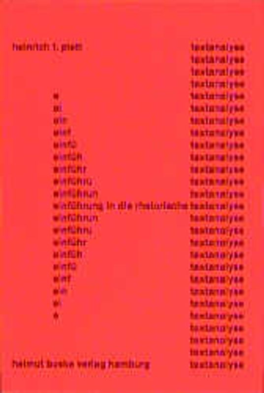Einführung in die rhetorische Textanalyse