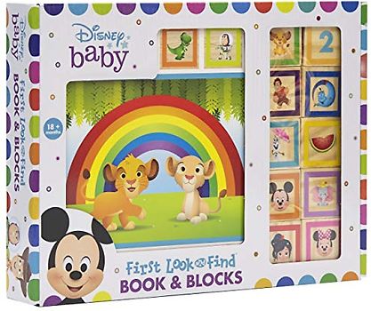 Disney Baby: First Look and Find Book & Blocks