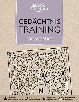 Gedächtnistraining Großdruck. Bunter Rätselmix in Großschrift