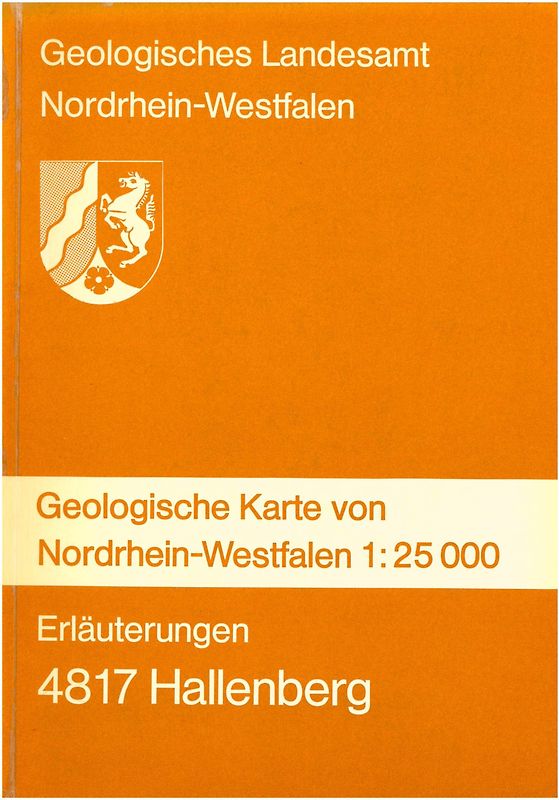 Geologische Karten von Nordrhein-Westfalen 1:25000 / Winterberg [Hallenberg]