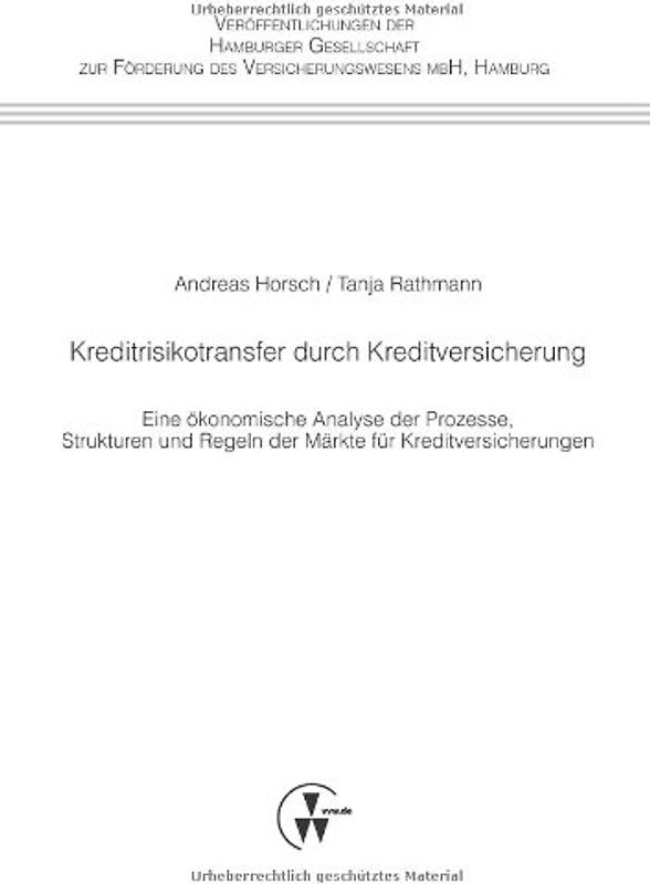 Kreditrisikotransfer durch Kreditversicherung