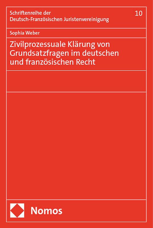Zivilprozessuale Klärung von Grundsatzfragen im deutschen und französischen Recht