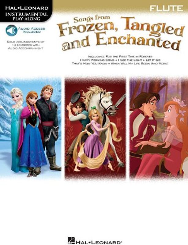 Instrumental Play-Along: Songs From Frozen, Tangled & Enchanted - Flute (Hal Leonard Instrumental Play-Along) - Hal Leonard Music Publishing