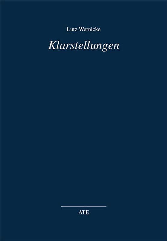 Klarstellungen