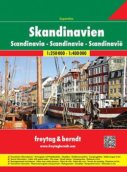 Skandinavien Superatlas, Autoatlas 1:250.000 - 1:400.000, Spiralbindung