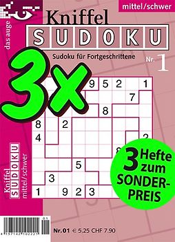Kniffel-Sudoku 3er-Band Nr. 1