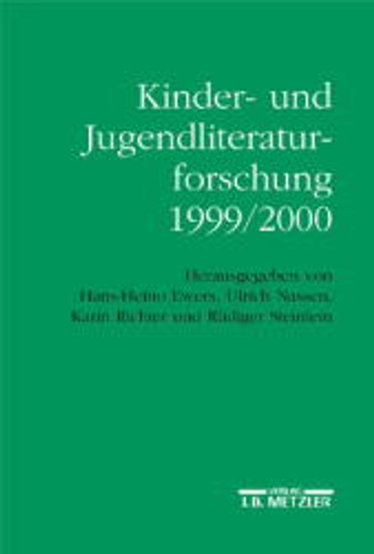 Kinder- und Jugendliteraturforschung 1999/2000