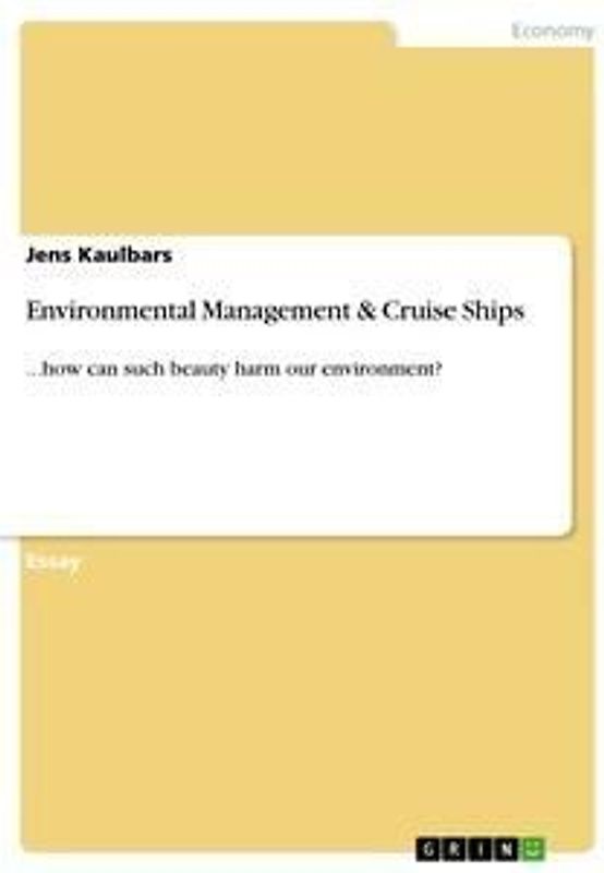 Environmental Management & Cruise Ships