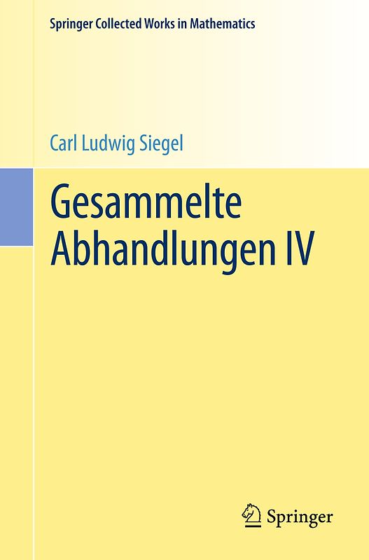 Gesammelte Abhandlungen IV