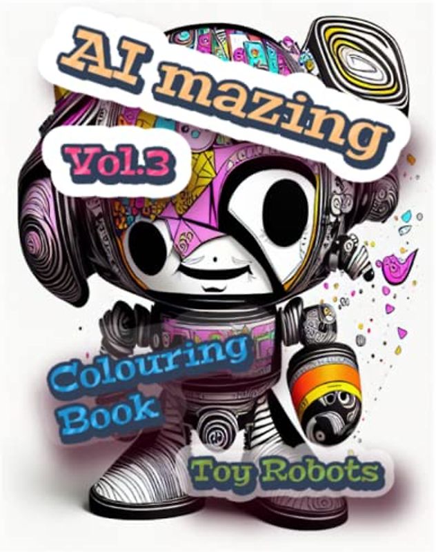 AI Mazing Volume 3 Colouring Book: Toy Robots
