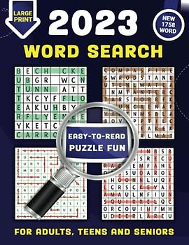 Large Print Word Search Puzzle For Adults: Over 100 Word Search Brain Games For Adults Seniors and Teens. Puzzles To Exercise Your Brain, Keep You ... and Entertained (wordsearch book for adults)