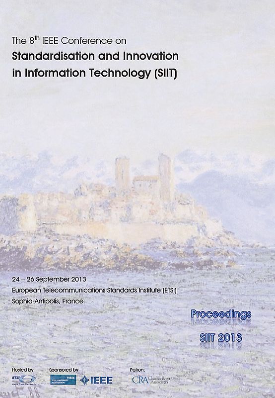 The 8th IEEE Conference on Standardisation and Innovation in Informaton Technology