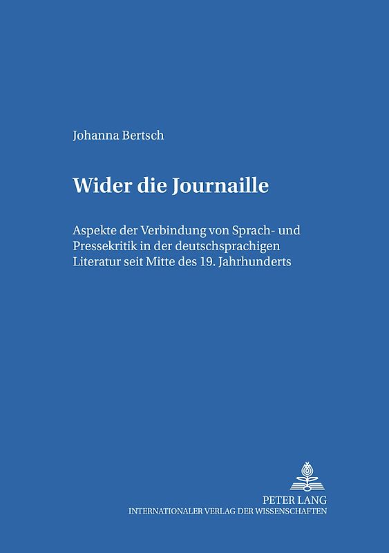 Wider die Journaille