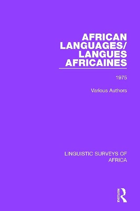 African Languages/Langues Africaines