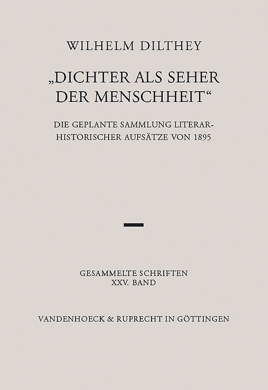 Dichter als Seher der Menschheit