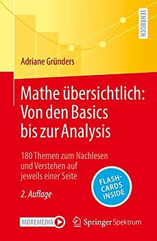 Mathe übersichtlich: Von den Basics bis zur Analysis: 180 Themen zum Nachlesen und Verstehen auf jeweils einer Seite