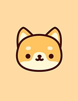 Kawaii Shiba Inu Sketchbook: Cute Dog Journal - Large Blank Sketchbook for Drawing, Writing & Painting - 8.5 x 11 Inches - 110 Pages