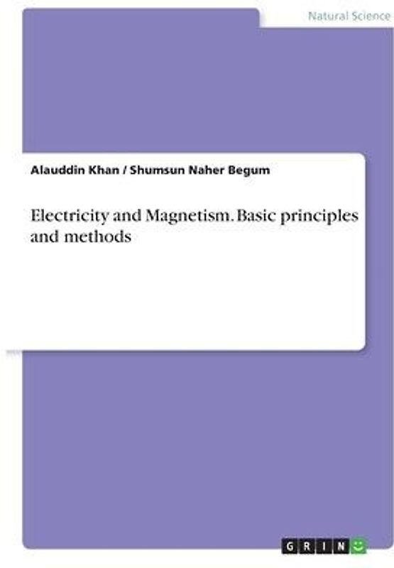 Electricity and Magnetism. Basic principles and methods