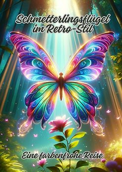 Schmetterlingsflügel im Retro-Stil
