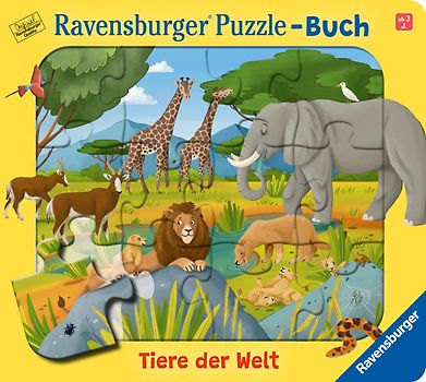 Ravensburger® Puzzle-Buch: Tiere der Welt
