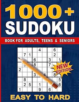 1000+ Sudoku Puzzles for Adults: A Book With More Than 1000 Sudoku Puzzles from Easy to Hard for adults.