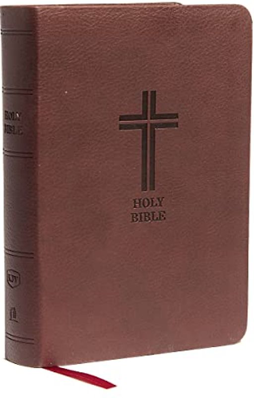 KJV, Reference Bible, Compact, Large Print, Leathersoft, Burgundy, Red Letter, Comfort Print: Holy Bible, King James Version
