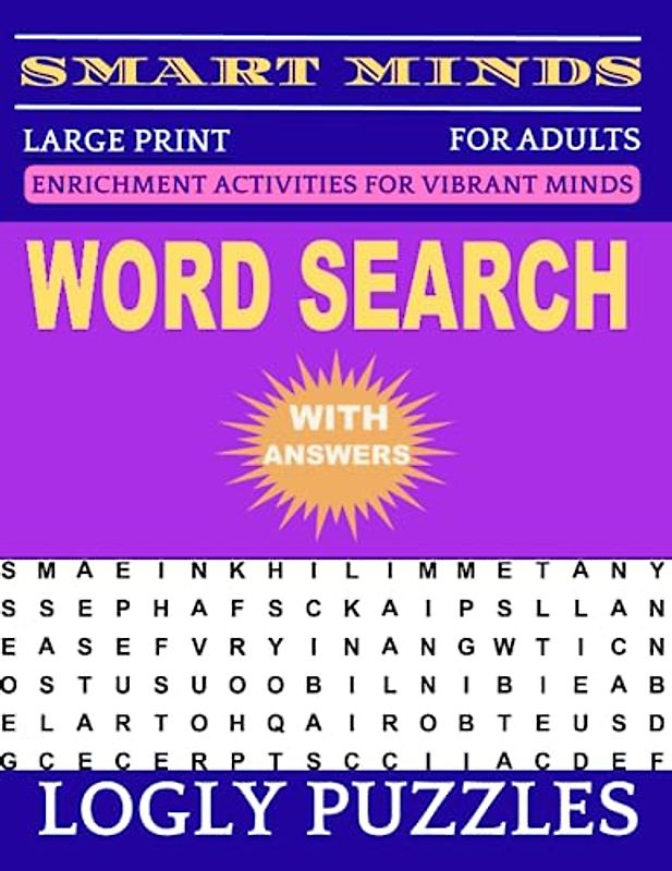 Word Search Book Large Print for Adults: 2400+ words New Fun and Relaxing Puzzles Book for Adults & Seniors with Answers Key