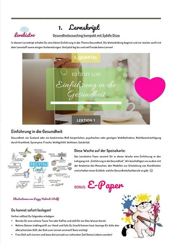 Gesundheitscoaching kompakt / Gesundheitscoaching kompakt: 1. Lernskript für GC