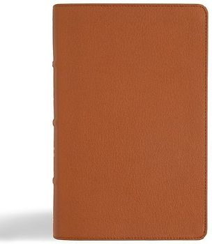 NASB Single-Column Personal Size Bible, Tan Genuine Leather