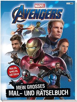 Marvel Avengers: Mein großes Mal- und Rätselbuch