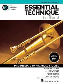 Essential Technique for Band - Trombone Book 3 with Online Resources