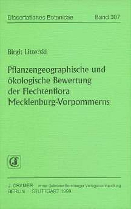 Pflanzengeographische und ökologische Bewertung der Flechtenflora Mecklenburg-Vorpommerns