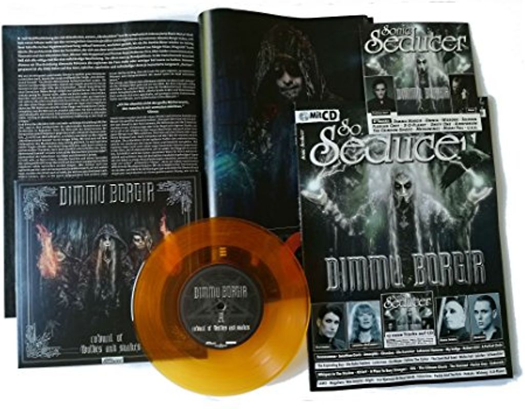 Sonic Seducer 05-2018 + 7"-Vinylsingle von Dimmu Borgir in orange-transparent (199 Exemplare) + Titelstory Dimmu Borgir + weiterer CD: Mit ... + Dimmu Borgir Titelstory + CD mit 17 Tracks