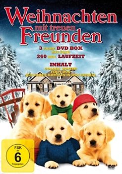 WEIHNACHTEN MIT TREUEN FREUNDEN - 3 Filme DVD-Box (Golden Winter - First Dog - Nur Hunde kommen in den Himmel) DVD