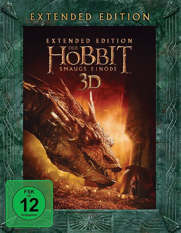 Der Hobbit: Smaugs Einöde 3D [Extended Edition, 5 Discs] 3D Blu-ray Disc