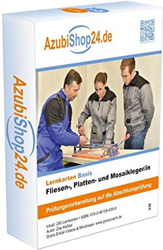 Lernkarten Fliesen, Platten und Mosaikleger /in