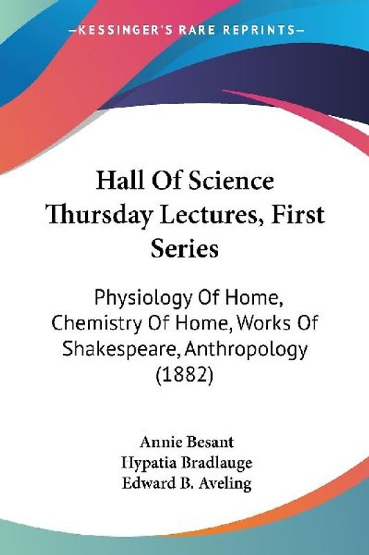 Hall Of Science Thursday Lectures, First Series