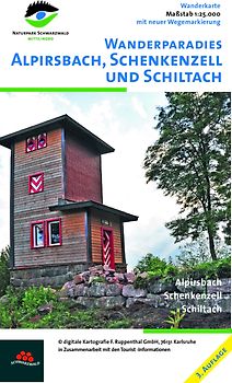 Wanderkarte Alpirsbach, Schenkenzell und Schiltach