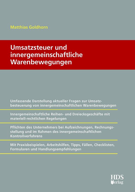 Umsatzsteuer und innergemeinschaftliche Warenbewegungen