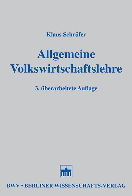 Allgemeine Volkswirtschaftslehre