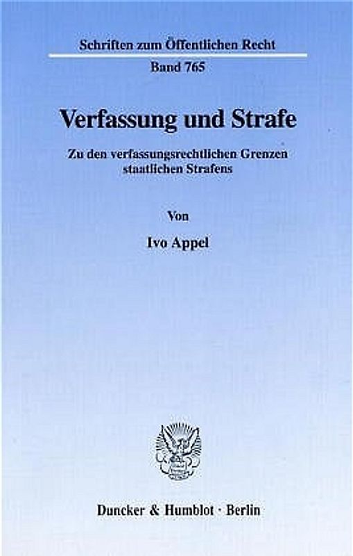 Verfassung und Strafe.