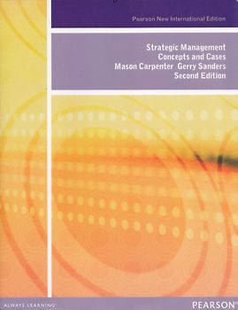 Strategic Management - Concepts and Cases - Mason Carpenter, Gerry Sanders [Paperback]