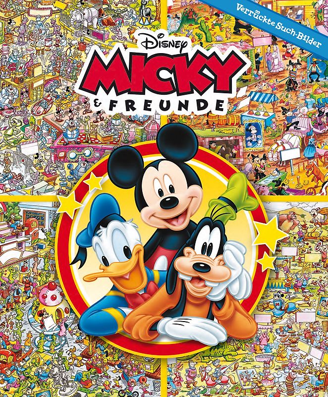 Verrückte Such-Bilder, Hardcover, Micky & Freunde
