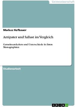 Antipater und Sallust im Vergleich