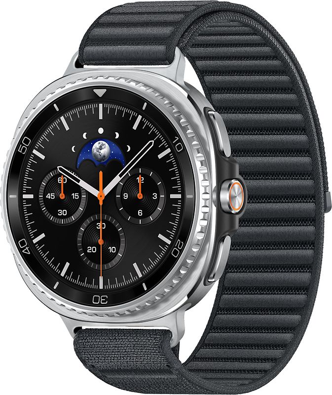 Samsung Galaxy Watch8 Classic 46 mm Boîtier aluminium noir sur Confort S/M graphite [Wi-Fi]