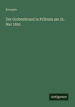 Der Grubenbrand in Pribram am 31. Mai 1892