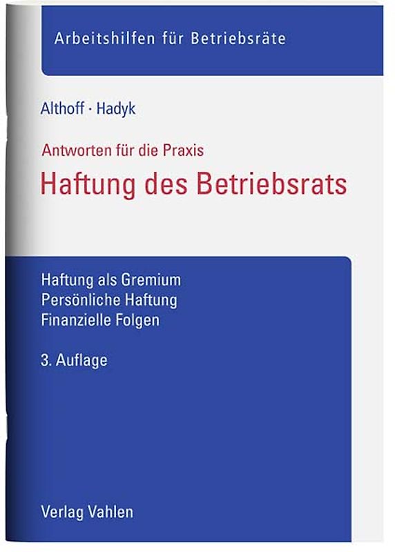 Haftung des Betriebsrats