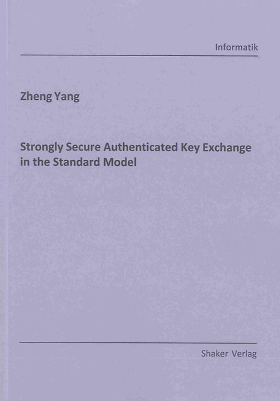 Strongly Secure Authenticated Key Exchange in the Standard Model