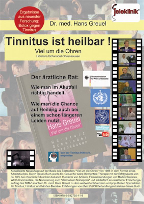 Tinnitus ist heilbar !. Viel um die Ohren Hörsturz-Schwindel-Ohrensausen