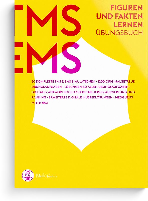 MedGurus TMS Vorbereitung 2025 - Figuren lernen und Fakten lernen - Übungsbuch mit 1200 Aufgaben und Musterlösungen zur Vorbereitung auf den Medizinertest - Erfolgreich ins Medizinstudium [10. Auflage]